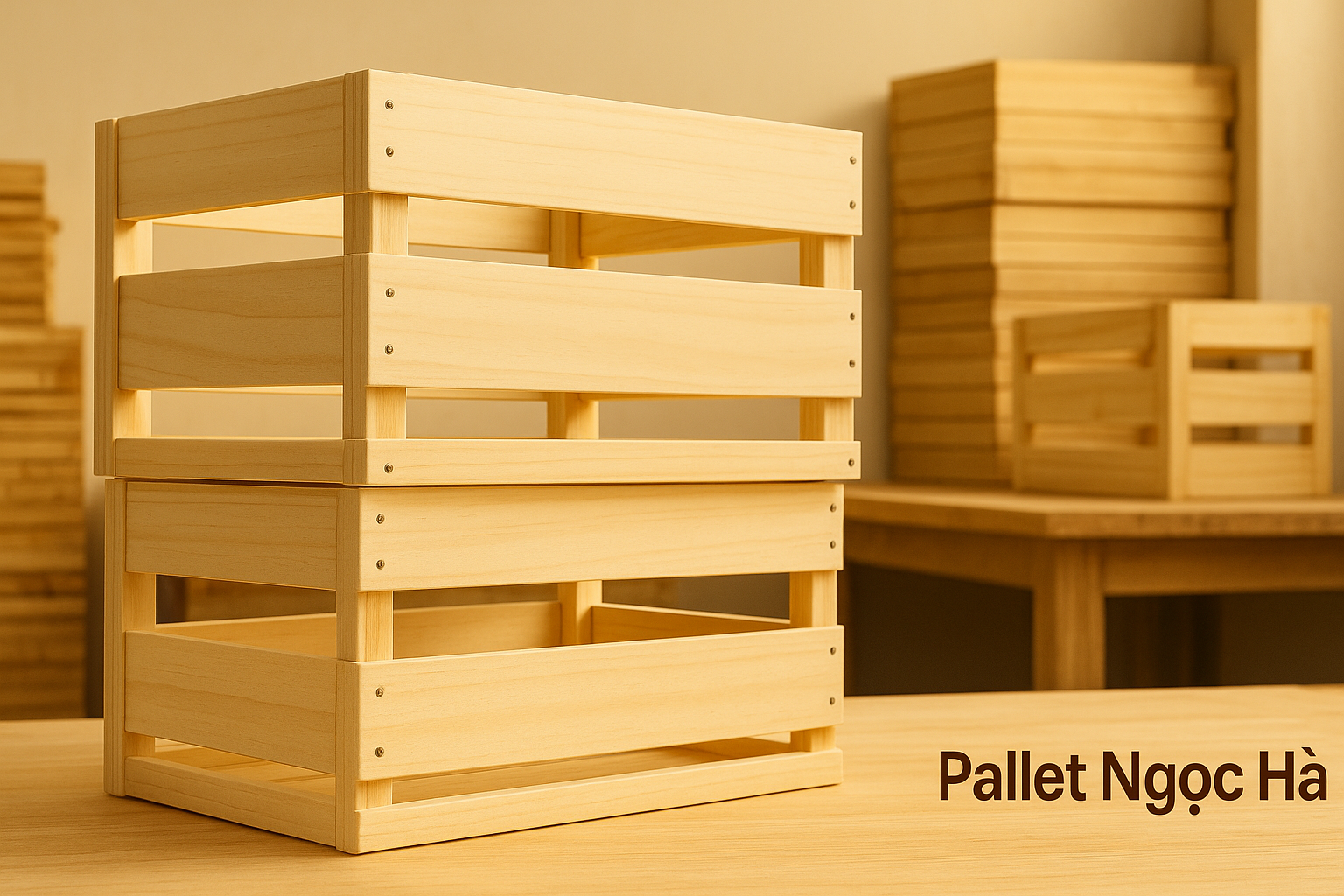 Thùng Gỗ Ván Ép